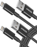 Anker USB A to Lightning Cable, MFi-Certified (2-Pack, 6 ft, Black) 1