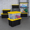 Sterilite Industrial Storage Tote with Lids for Garage, 27 Gallon, 12-Pack — 7