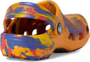 Crocs Unisex-Child Classic Watercolor Marbled Clog | 6 Toddler | Orange Zing/Multi — 3