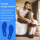 LTOHOE Memory Foam Insoles for Men, Replacement Comfort 8mm Blue US 9 - 8mm Black / 10 — 3