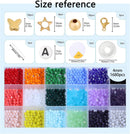 1800Pcs 4mm Glass Beads for Bracelets Jewelry Making, Faceted Bead Friendship Bracelet Kit, Rainbow Beads DIY Craft… — 4