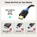 Cable Matters Braided USB C to Micro USB Cable, 3.3ft, Black 2