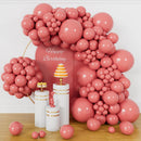 134Pcs Dusty Pink Balloons Different Sizes 5 10 12 18 Inch Retro Pink Latex Balloon for Birthday Wedding Baby Shower. — 1