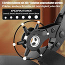 Leather Hole Punch for Belt, Diyife Revolving Punch Plier Kit, 6 Hole Sizes | Black — 2