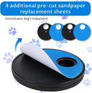 Grevosea Dog Nail Scratch Board, 3 in 1 Dog Scratch Board Rotatable Round Pad for Nails with Treat Box Dogs Nail File Toy Scratching Boards for Dogs Shorten Dog’s Side Nails Easier — 3