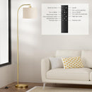Ambimall Arc Floor Lamp with Remote and Stepless Dimmable Bulb, Colors Temperature & Brightness Adjustable, Gold… — 5