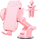 VICSEED 2026 Ultimate Sturdy Car Phone Holder [Upgraded 95+LBS Strongest Suction] Universal Long Arm Cellphone Mount for Car Dashboard Windshield Vent Truck Boat for iPhone 18 17 16 Pro Max & Android | Hot Pink photo 1
