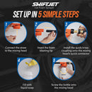 SwiftJet Car Wash Foam Gun + Microfiber Wash Mitt - Foam Cannon Works with Any Soap - Garden Hose Car Foam Sprayer - Car Wash Kit - Car Accessories Foam Blaster (Orange Foam Gun with Mitt) — 7