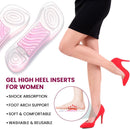 3/4 High Heels Inserts for Women - Bukihome 2 Pairs Gel Low Arch Support Insoles for Heels, Sandals, Flats, Wedges, Comfort Shoe Pads Relieve & Prevent Foot Discomfort, Shock Absorption (Women's 6-10) — 2