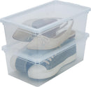 Simplify Storage Bins with Lids | Dimensions: 13.23"x 7.5"x 4.5" |6 Pack| Stackable | Nestable Bins | Great for Clothing | Books | Household Items | Shoes | Home Organization | Clear. — 5