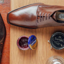 SAPHIR Creme Surfine Pommadier Shoe Polish - Beeswax Cream for Leather Products | 50 ml | Light Cognac Brown — 3