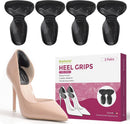 Bukihome T-Shape Heel Grips for Women Men, Comfort Gel Heel Pads for Shoes - Black | 2 Pairs — 1
