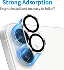 Dengduoduo 3 Pack Camera Lens Protector for iPhone 17, Tempered Glass, Ultra HD, 9H Hardness, Anti-Scratch, Case Friendly,[No Affect on Night Shots], Clear photo 4