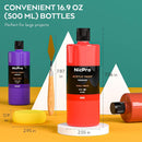 Nicpro 14 Colors Large Bulk Acrylic Paint Set for Artist (16.9 oz, 500 ml) | 16.9 Fl Oz (Pack of 14) — 4
