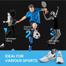 Welnove All Purpose Sports Insoles,Jump Higer & Run Faster & Stabilize Better Athletic Insoles for Running, Basketball Soccer Volleyball Shock Absorption & Energy Return Performance Insoles-M - Gray — 4