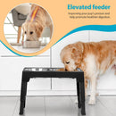Elevated Dog Bowls with 2 Stainless Steel Dog Food Bowls, Raised Dog Bowl…