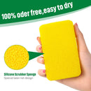 Patelai 10 Pcs Silicone Sponge for Dishes, Kitchen Silicone Dish Scrubber — 2