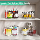 Optish 2 Pack 9.5" Lazy Susan Organizer for Cabinet, Non-Skid Turntable — 4