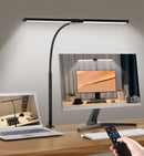 Motumen Led Desk Lamp for Home Office, Eye-Care Desk Light Clamp, Black — 1