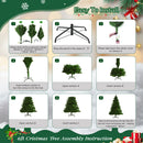 6ft Artificial Christmas Tree, Xmas Tree with 1,000 Branch Tips, Arbol de Navidad with Fold-Able Base Stand, Premium North Valley Spruce for Home, Office, Shop Decoration — 7