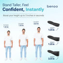 benoo Height Increase Insoles for Men (+1 to 3") Shoe Lifts (Mens 10-12.5) — 3
