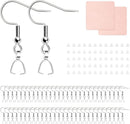 100 pcs Stainless Steel Earring Hooks,Ear Wires Fish Hooks,Pendant Clasp — 1