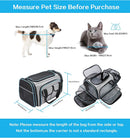 Airline Approved Pet Carrier, Large Soft Sided Pet Travel TSA Carrier 4 Sides…