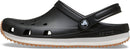Crocs Unisex-Adult Classic Retro Runner Clogs | 8 Women/6 Men | Black — 8