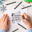 Calligraphy Pens for Writing, Hand Lettering Pens, 6 Size | Black | 1.0-3.0mm — 3