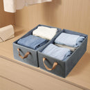 Fordonral Pack of 3 Large Capacity Storage Bins Closet Organizer System, Sturdy Foldable Storage Boxes for Organizing Clothing, Sheets, Toys, Books - Shelf Organizer Shelves Basket Storage Bin — 3