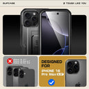 SUPCASE for iPhone 16 Pro Max Case with Screen Protector & Stand, Black — 2