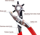 Hole Punch, NEU MASTER Heavy Duty Leather Hole Puncher for Belts, Watch Bands, Straps, Dog Collars, Saddles, Shoes, Fabric, DIY Home or Craft Projects | 5/64" to 3/16" (2.0mm to 4.8mm) — 3