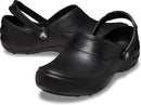Crocs Women's Mercy Work Clogs, Slip Resistant Work Shoes – Black/Black — 6