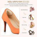 6 Pairs 4D Heel Pads for Shoes Too Big for Women Men, Heel Grips Cushions for Pain Relief, Inserts Prevent Loose Shoes Slip Blisters Scar, Heel Protectors for Friction (6, Beige, Leather) - Beige | Leather | 6 — 2