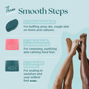 Bare August Nano Glass Foot File, Foot Callus & Dead Skin Remover, Teal — 3