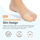 ZenToes Gel Toe Caps, Silicone Toe Protectors, 6-Pack (Large, Beige) 2