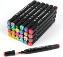 Dabo&Shobo 24 Colors Drawing Markers, Dual Tip Art Markers, Coloring Marker For Adult Sketching And Coloring | 1 Count (Pack of 24) — 2