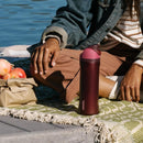 Owala FreeSip Stainless Steel Water Bottle 24 oz Black Cherry — 8