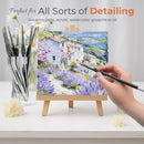 Nicpro 10 PCS Detail Paint Brushes Set, Miniature Brushes for Fine Detailing & Art Painting - Acrylic, Watercolor, Oil, Models, Paint by Numbers, Craft | 10PCS - Detail — 5