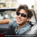 DADA-PRO Polarized Sunglasses Men Sport Driving Sun Glasses Ultralight Al-Mg Mirrored Shades UV400 Protection | Black — 2