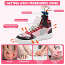 Shoe Stretcher Women Men, Boot Stretcher Wide Feet, 4-Way Shoe Widener & Expander for Stretch Length & Width | rose | 2 — 3