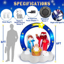 Danxilu 6FT Inflatable Nativity Scene Outdoor Christmas Decorations w/LEDs — 2