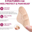 4-Pair Heel Grips Pads for Loose Shoes - Welnove Skin-Friendly Heel Liners for Back of Heel Protect, Prevent Blisters, Rubbing, Slipping - Shoe Inserts Fillers for Heel Pain Relief for Women Men — 4