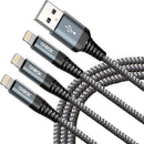 iPhone Charging Cable [Apple MFi Certified] USB Lightning Cable 6FT, 3 Pack 1