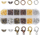 Olylkx 720pcs Lobster Claw Clasps, Bead Tips Knot Covers, Open Jump Ring Connectors, Jewelry Making Accessories Set… — 7