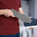 Balacoo Wool Felt Insoles Thermal Shoe Pads Breathable Cuttable Soft Winter Warm Shoe Inserts for Men and Women Size S Deep Gray — 6