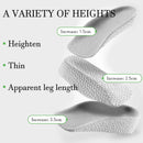 UamGlsob Height Increase Insole Shoe Lift Insert, Orthopedic High Pads 15mm - Black - 1/4"/1.5cm — 3