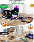 Acer Gadget 7-in-1 Wireless Charging Station Charger Stand for Multiple Devices for Apple - iPhone 17 16 15 14 13 12 Pro Max Apple Watch Airpods, Wireless iPhone Charger Station with Bluetooth TimeSyn photo 4