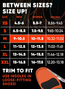 CRUVHEAL 220+ lbs Plantar Fasciitis Insoles High Arch Support Orange, M — 5