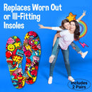 Kids Shoe Insoles Bubble Gum Scented Soft Foam Replacement Inserts — 5